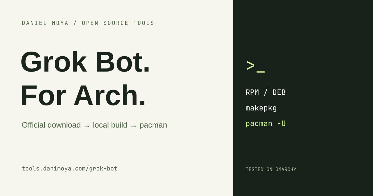 My repeated Linux update chore became a tiny open-source tool and an Omarchy workbench